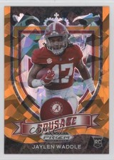2021 Panini Prizm Draft Picks Crusade Orange Ice Prizm Jaylen Waddle #169 18z2