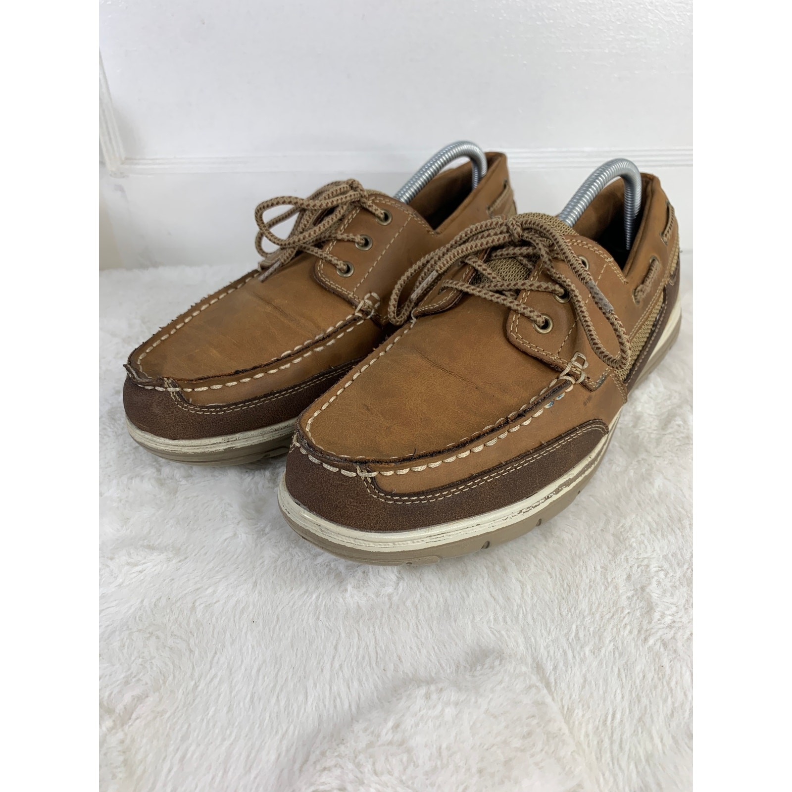 Croft & Barrow Brown Men’s Boat Shoes Size 11 M Casual Slip-On Deck Shoes