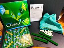 JEU SCRABBLE DE VOYAGE MATTEL COMPLET AVEC PLATEAU Alvéolé BON ETAT GENERAL