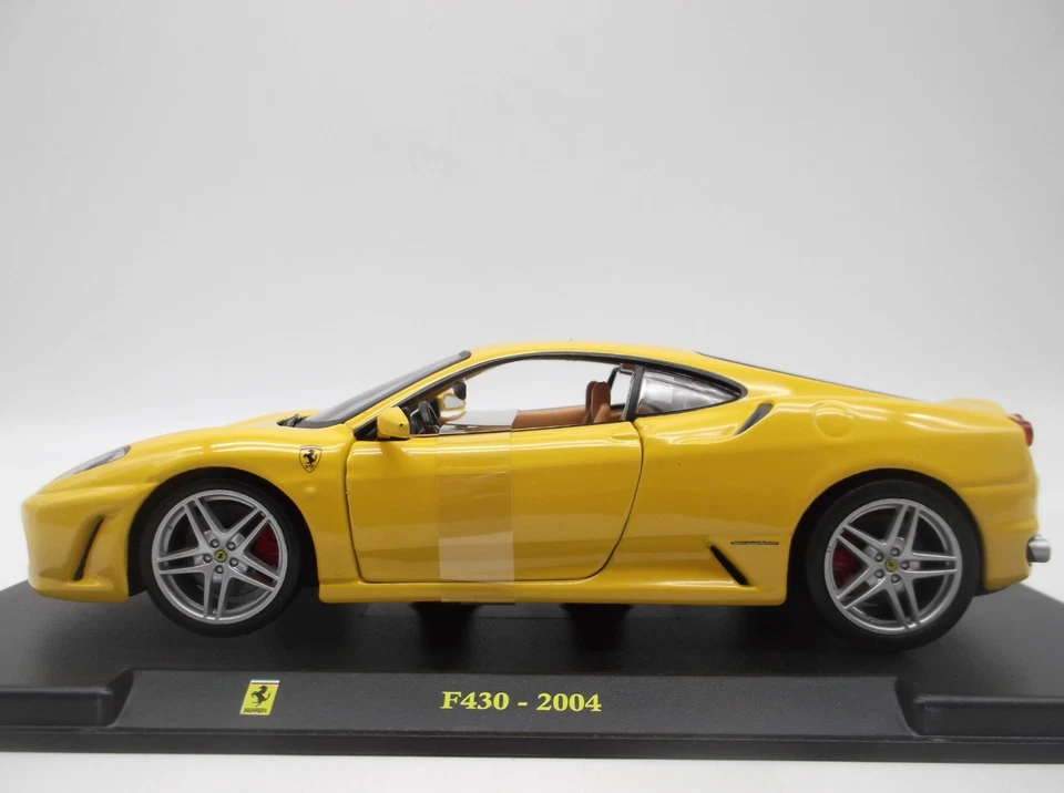 1/24 Ferrari F430 2004 Jaune Burago/Hachette Collection "Les Grandes Ferrari" - Photo 2/4