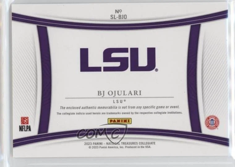 2023 Panini National Treasures Collegiate Silhouettes /99 BJ Ojulari Rookie RC - Image 2 of 2
