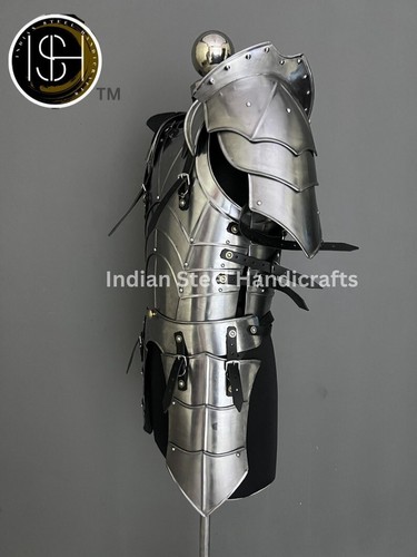 Set Completo Armatura Gambe Gotica Guerriero Acciaio Medievale Cavaliere Greaves Armatura Regalo Natale - Foto 6 di 7