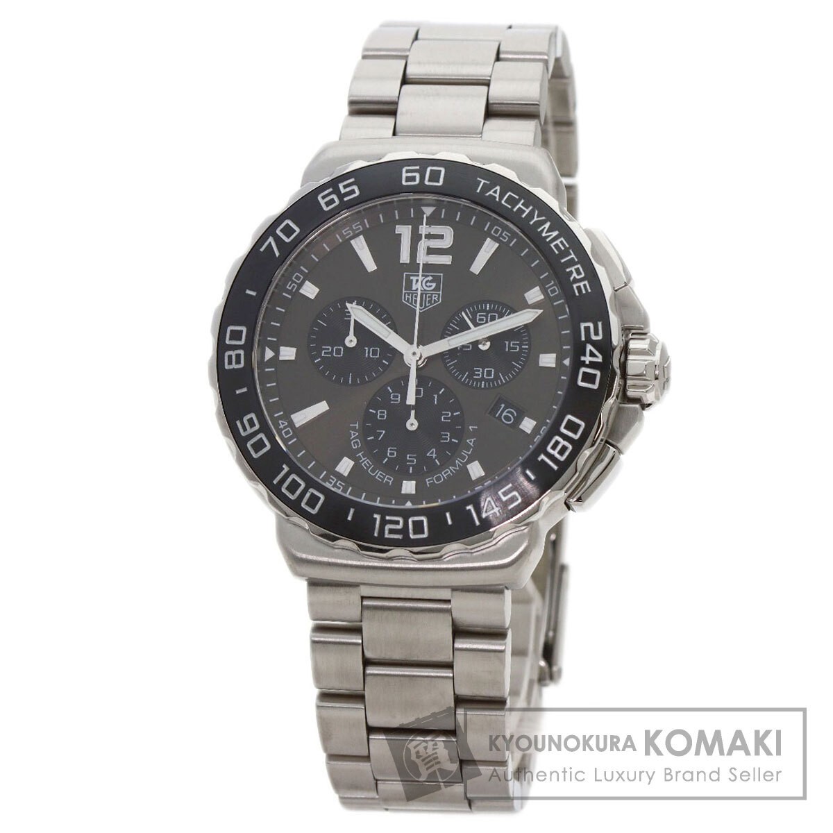 TAG Heuer CAU1115 Formula 1 Chronograph Men's Watch Stainless Steel Ceramic Pre-Owned