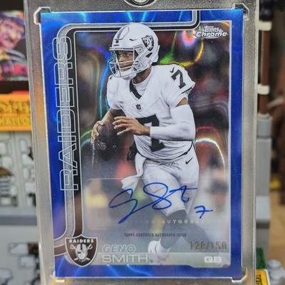 2025 Topps Chrome - Autographs Geno Smith #BA-GS Blue Lava Refractor /150 (AU) 