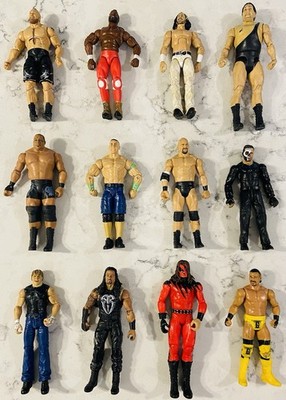 12 - Mattel WWE Action Figures, KANE, ANDRE THE GIANT, MATT HARDY, BROCK LESNER