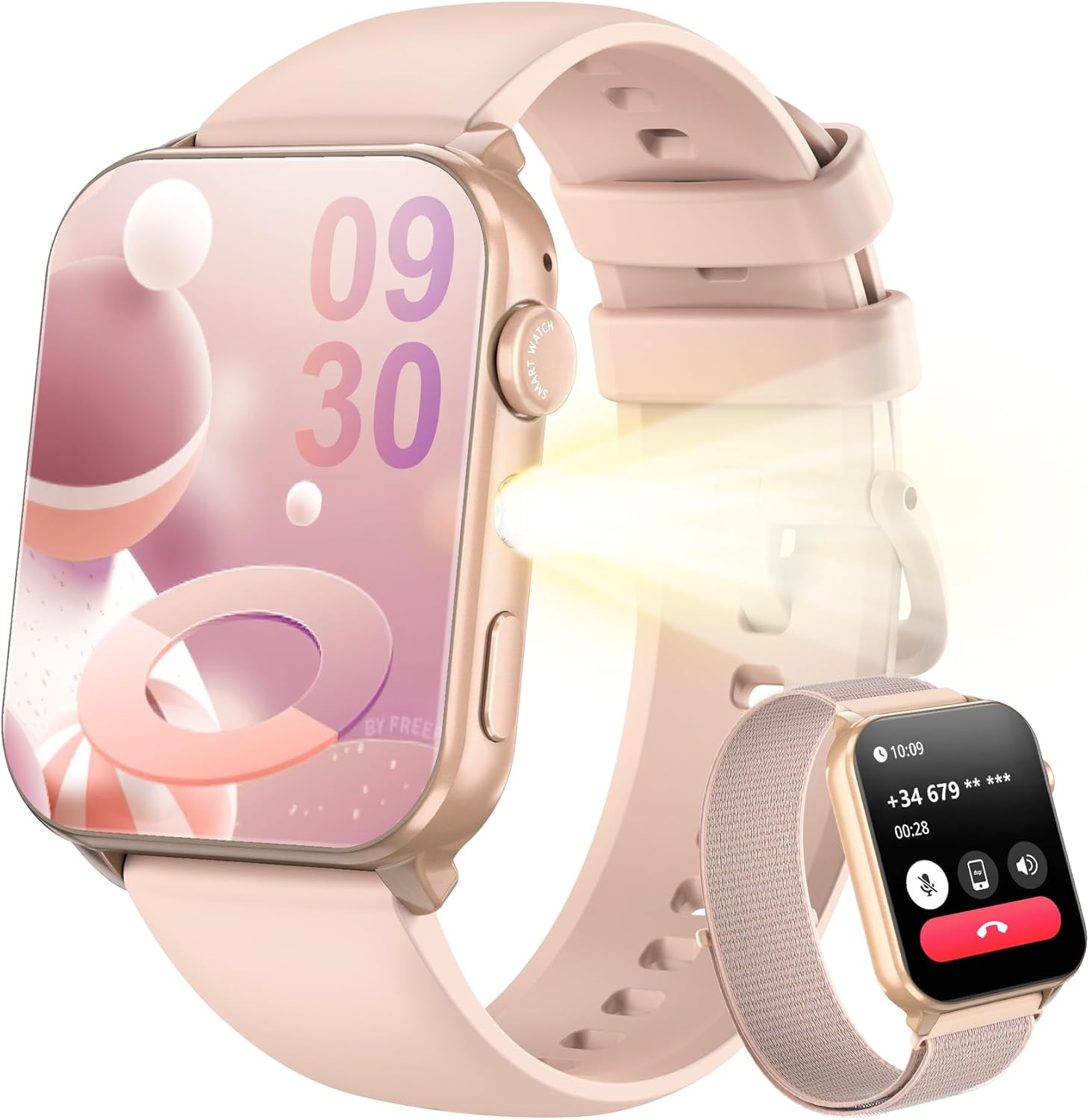 Smartwatch Uomo Donna, Effettua E Rispondi Alle Chiamate,1,91'' Orologio Intelli