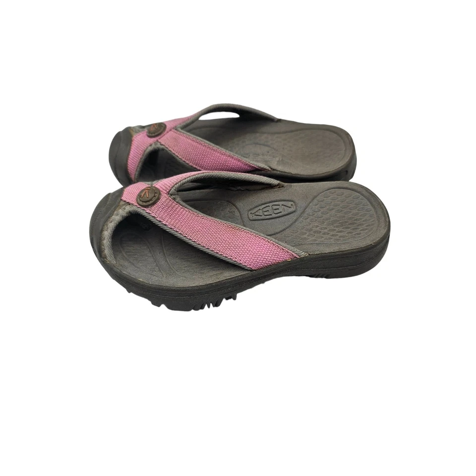 Chanclas transpirables KEEN Barbados sandalias sin cordones protección puntera niñas talla 10 Foto 3 de 4