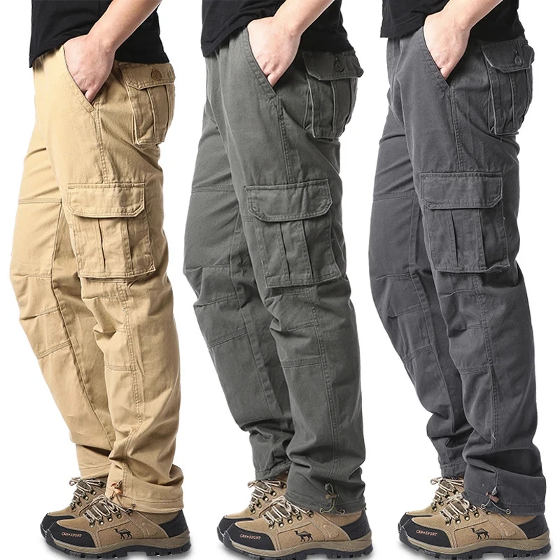 Large Bag Loose Jumpsuits Men Outdoor Sports Jogging Tactical Pants