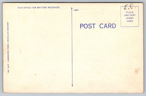 Postcard Maryland Grantsville Greetings Linen River Road c1940s Vintage MD - Picture 2 of 2