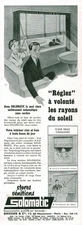 Publicité ancienne stores vénitiens Solomatic issue de magazine 1954
