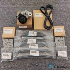 New Timing Chain Kit V-Belt Belt Tensioner For 06-10 Hyundai Kia 3.3L 3.8L