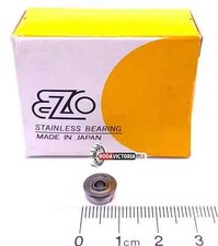 EZO JAPAN S693 ZZ Flanged Miniature Ball Bearing, Metal Shielded 3x8x4 mm