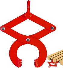 Heavy Duty Pallet Puller Clamp Pallet Grabber Hook for Forklift Chain (2000 Lbs)