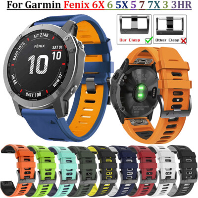 Quick Fit Strap For Garmin Fenix 5 5X 6 6X 7 7X 3HR 945 975 Silicone Watch Band