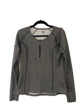 Noble Outfitters Womens gray Quarter zip Pullover Size Medium M