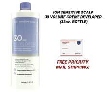 ION SENSITIVE SCALP PEROXIDE VOLUME 30 CREME DEVELOPER 32oz. BOTTLE