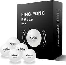 Kevenz 12-Pack Ping Pong Balls 3 Star Advanced Table Tennis Balls for Training