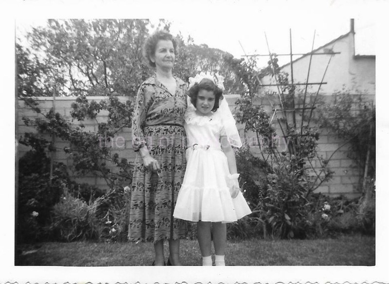 Confirmation Girl VINTAGE FOUND PHOTO bw FREE SHIPPING Original Snapshot 99 12 P