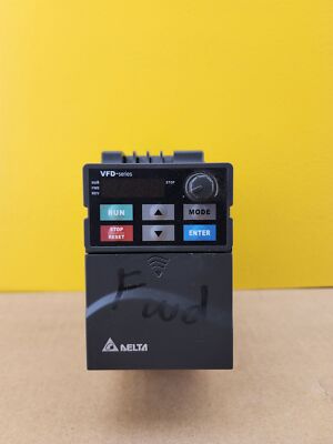 Delta VFD007E43A VFD-Series Variable Frequency Drive, AC, 1HP, 460V, 2.5A,3 PH