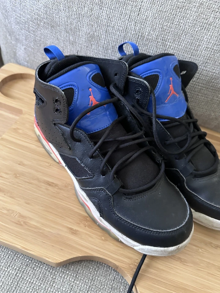 Youth 7Y Jordan Flight Club 91 GS 'Black Royal Orange' DM1685 008 鞋 — 第 2/4 张图片