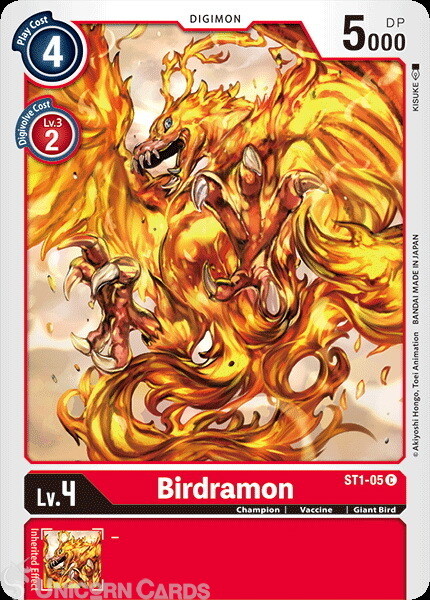 ST1-05 Birdramon Common Mint Digimon Card