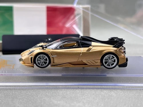 CM 1:64 Gold Carbon Imola Racing Sports Model Diecast Metal Car - Picture 4 of 10