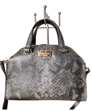 NWT Kate Spade WKRU3096 Mini Mira Parliament Square Exotic Print Satchel MINI