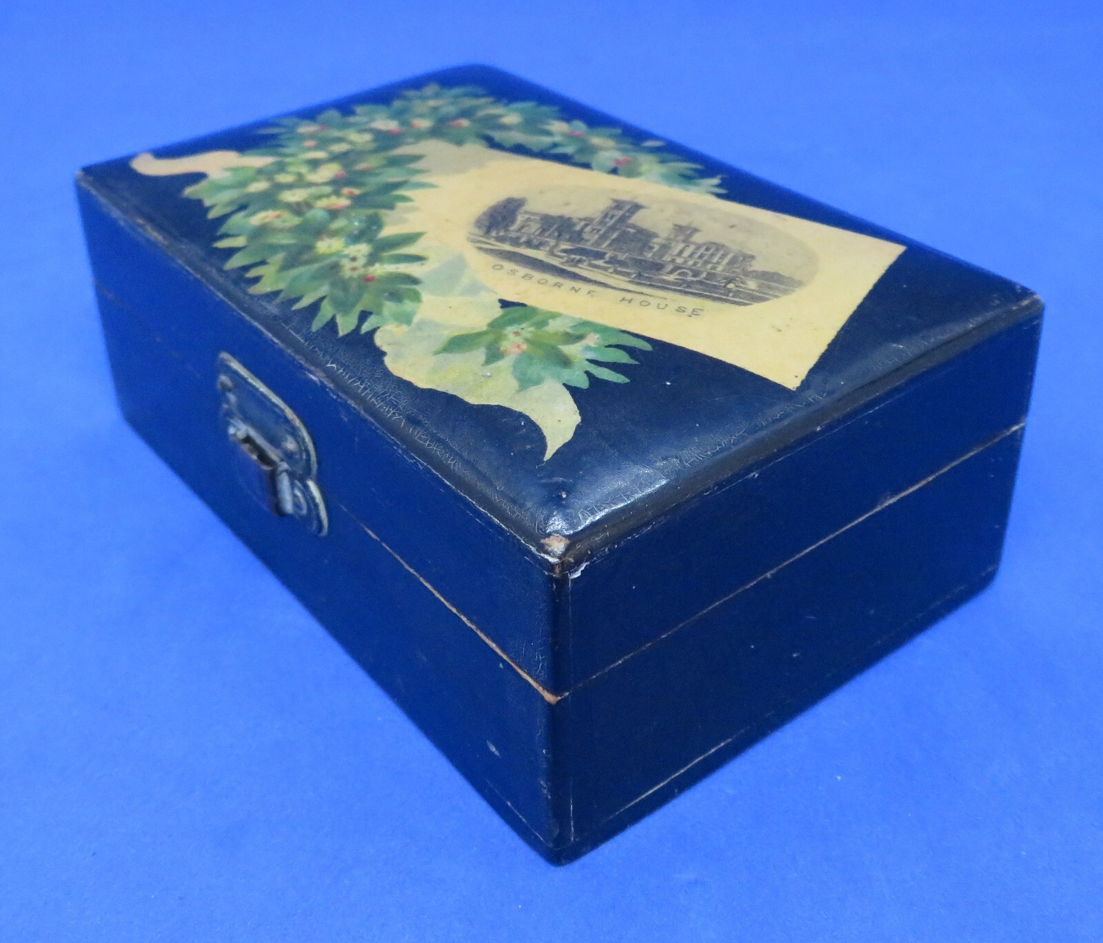 Scottish Mauchline Ware vintage Victorian antique small box Osborne