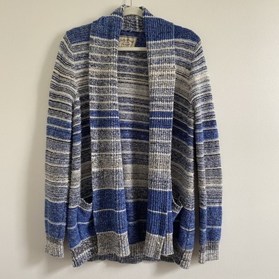 Lucky Brand Blue/Grey Striped Chunky 