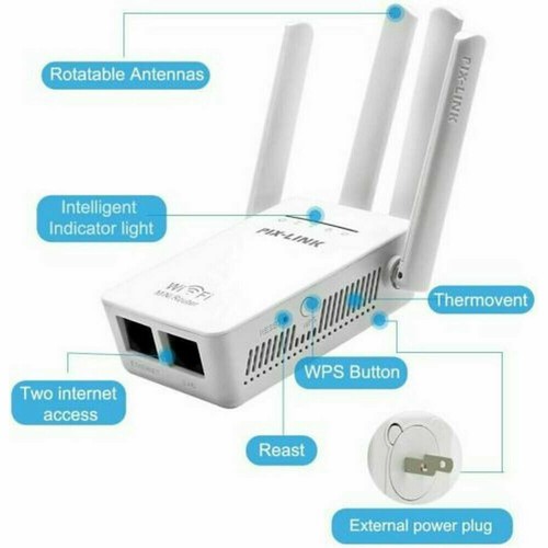 1200Mbps WiFi Range Extender Repeater Wireless Amplifier Router Signal Booster - 第 10/12 張圖片