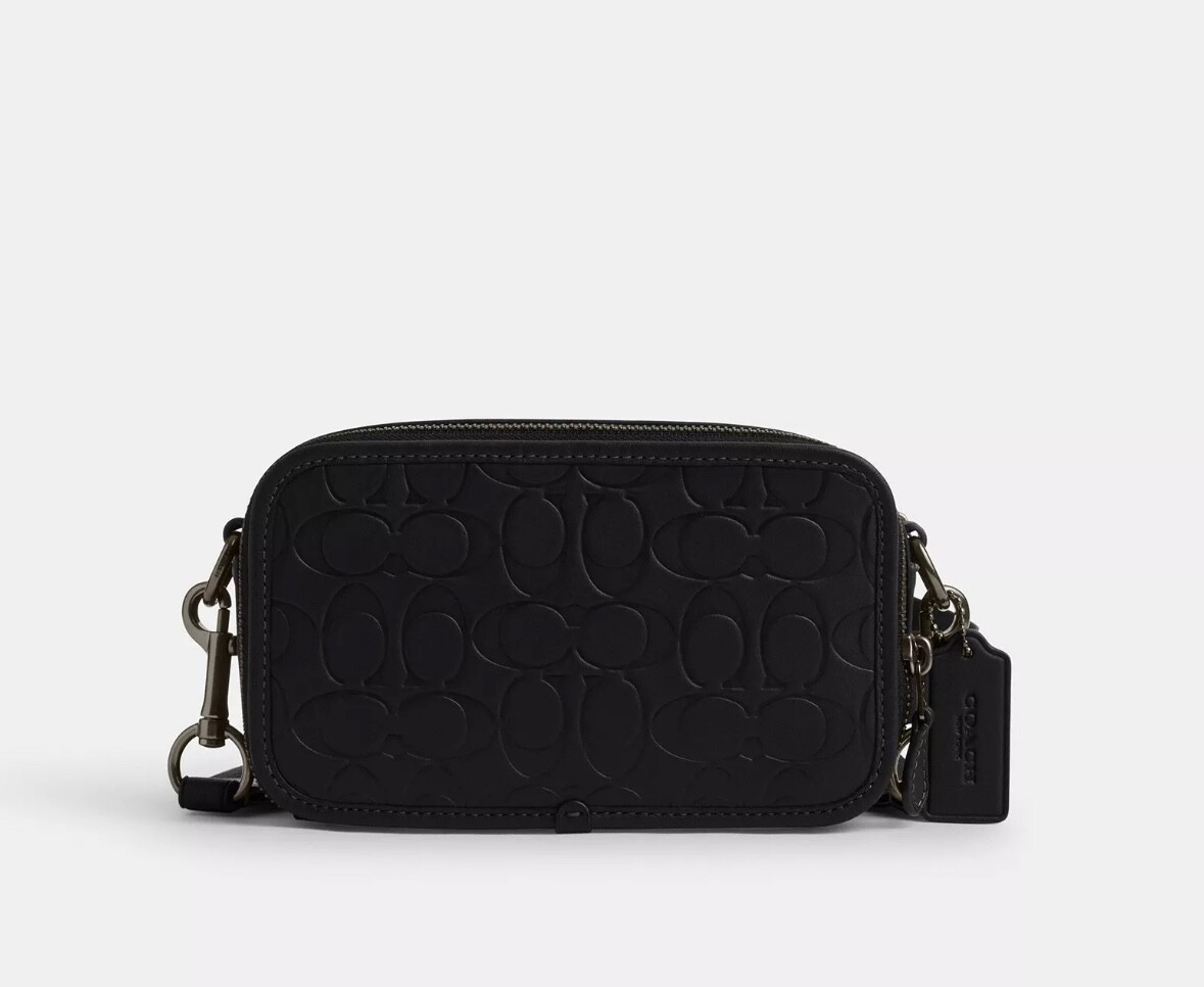 Coach Outlet Wyatt Crossbody Bag Signature Leather CY888 QB/BK