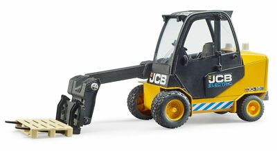 Bruder 02512 JCB Teletruk mit Palette Manitou Gabelstapler Logistik Baufahrzeug 