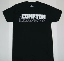 Compton logo black T shirt New