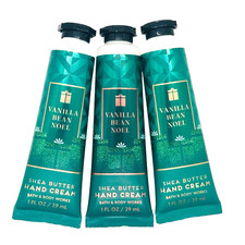3-Pack Bath Body Works VANILLA BEAN NOEL Shea Hand Cream Lotion 1 oz Each