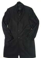 J. Philipp Herren Wollmantel Business Mantel Jacke Herren Gr.50 Schwarz