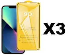 3-Pack Full Edge to Edge Coverage Tempered Glass Screen for iPhone 14/13/13 Pro