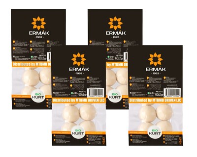 Bio Kurt Ermak 60g Classic Ball 4 PACK Курт Kurut Qurut Uzbekistan 100% Natural.