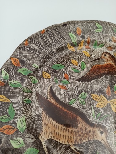 GIEN SERVICE RAMBOUILLET FRENCH DINNER PLATE WOODCOCK HUNTING SCENE - Picture 6 of 22