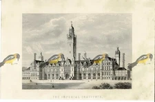 Imperial Institute, London, Now Demolished, Book Illustration (Print), 1899