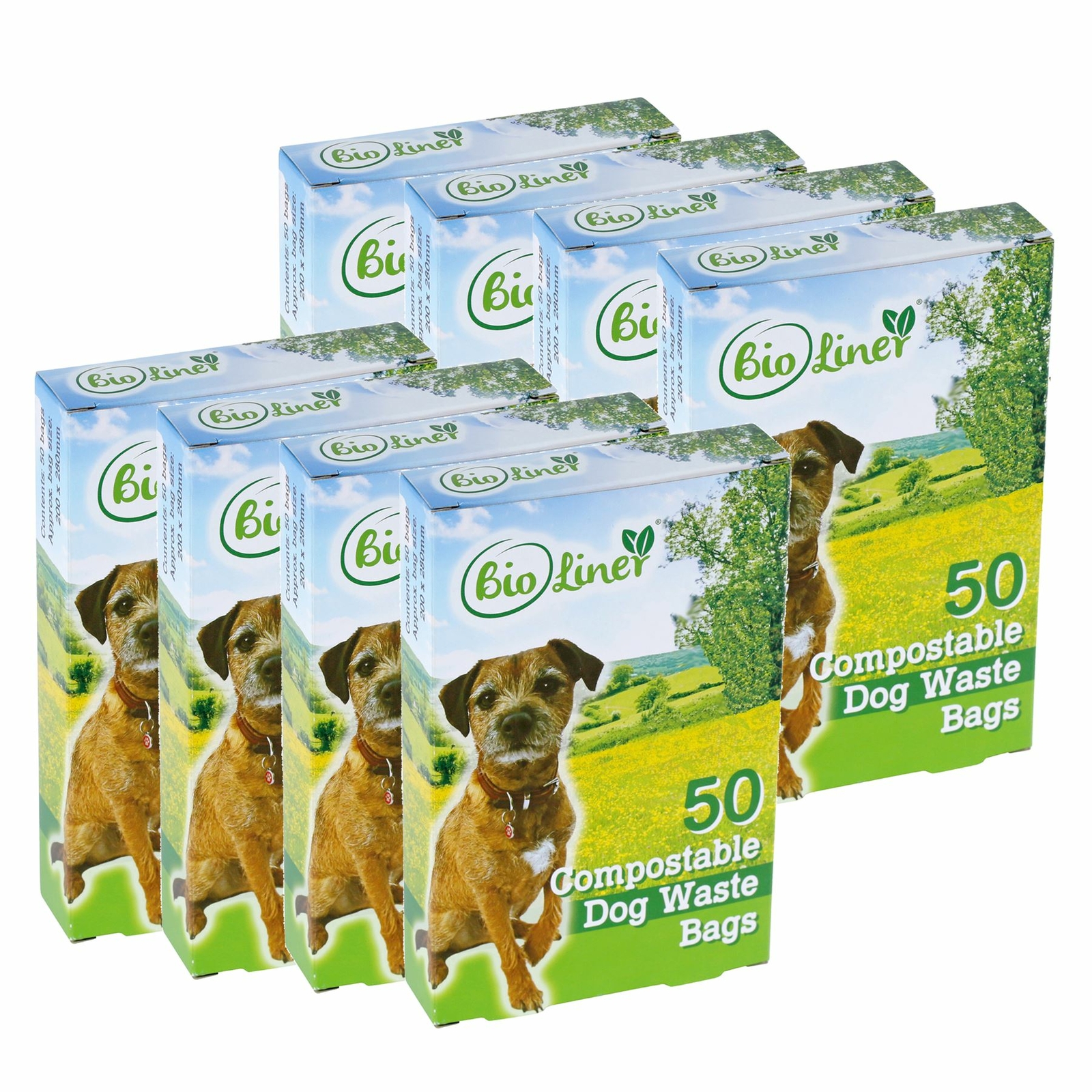 400 x BioLiner Dog Waste Bags – Compostable Dog Waste/Poo Bags – EN 13432