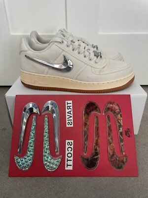 Nine Air Force 1 Low Travis Scott Cactus Jack Sail 2018 Size 10.5