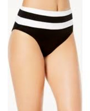 Bar Iii Colorblocked High-Waist Bikini Bottoms MSRP 48 Size M UB2 161 NEW