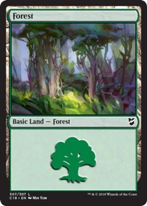Forest (307) x4 - Commander 2018 - NM-Mint, English - Commander 2018