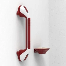 17in Suction Shower Grab Bar with Indicators, Balance Assist Steady Handle