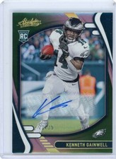 2021 Panini Absolute Football Green Rookie Auto #139 Kenneth Gainwell #21/25