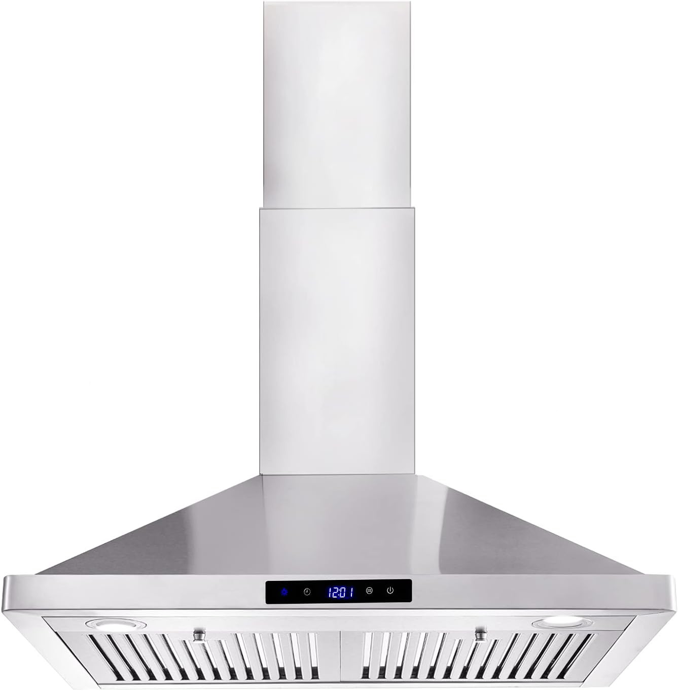 Wall Mount Range Hood 30 Inch Kitchen Hood 700 CFM with Ducted/Ductless Converti