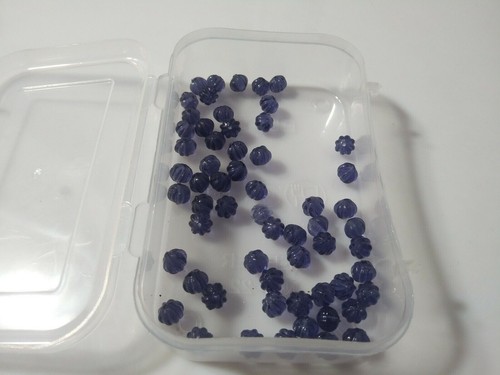 25 Pcs Amethyst Quartz Muskmelon Melon Pumpkin Carved Smooth 6-7mm Loose Beads - Picture 2 of 6