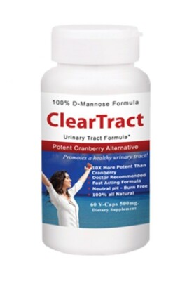 Clear Tract Healthy Urinary D-Mannose Formula - 60 Capsules 500 Mg