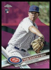 2017 Topps Chrome Pink Refractor #89 Rob Zastryzny Rookie Cubs baseball card