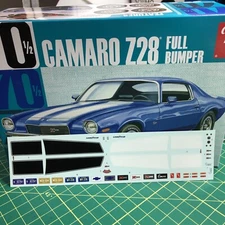 AMT1:25 Full Bumper Z/28 70 1/2 Chevy Camaro Decal Sheet Stripes LBR Model Parts